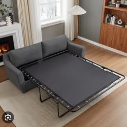 Queen Size Pull Out Sofa Bed, Convertible Sleeper Sofa Couch With Pullout Bed, 2 In 1 Sofa Bed Couch With Memory Foam Mattress For Living Room Office,