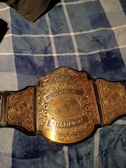 Custom world wrestling championship belt
