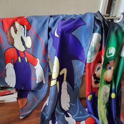 Sonic And Super Mario Curtains