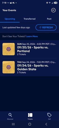 Los angeles Sparks tickets