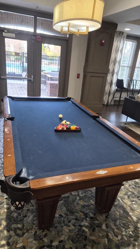 Pool Table Set - Normal Wear