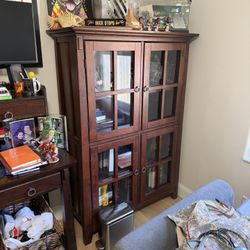 Desk With Hutch, Tv Console, Bookcase And Printer Stand 