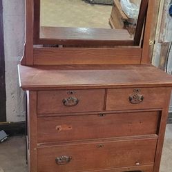 Gorgeous OAK Antique Dresser Plus 150 Years Of Hoarded Antiques and Collectables. 