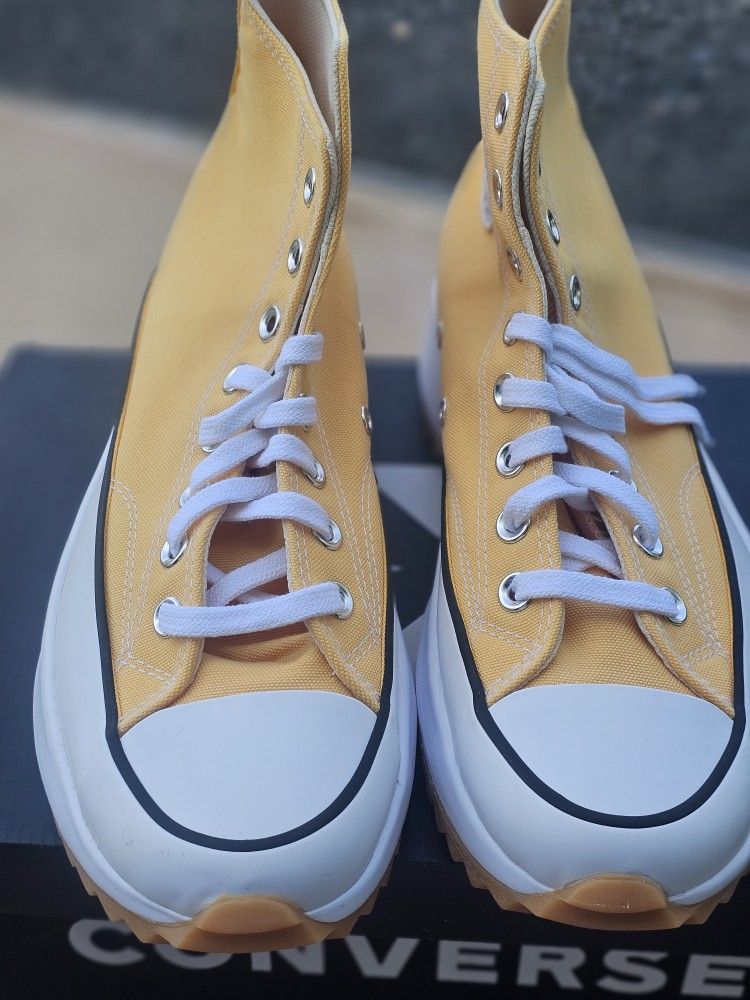 Converse Run Star Hike High Citron Zest Gum size 7.5M 9W unisex