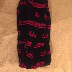 Very Comfy Back And Red Pajama Bottoms.... ESPN Edition