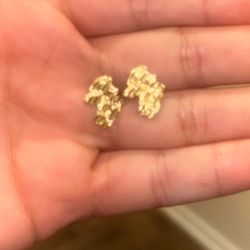 Small 10k Nugget Earrings (no Backings)