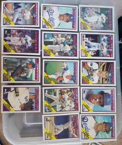 14 - 1988 Tops Dodger Baseball Cards