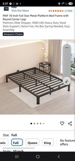 Full Size Bed frame In Box