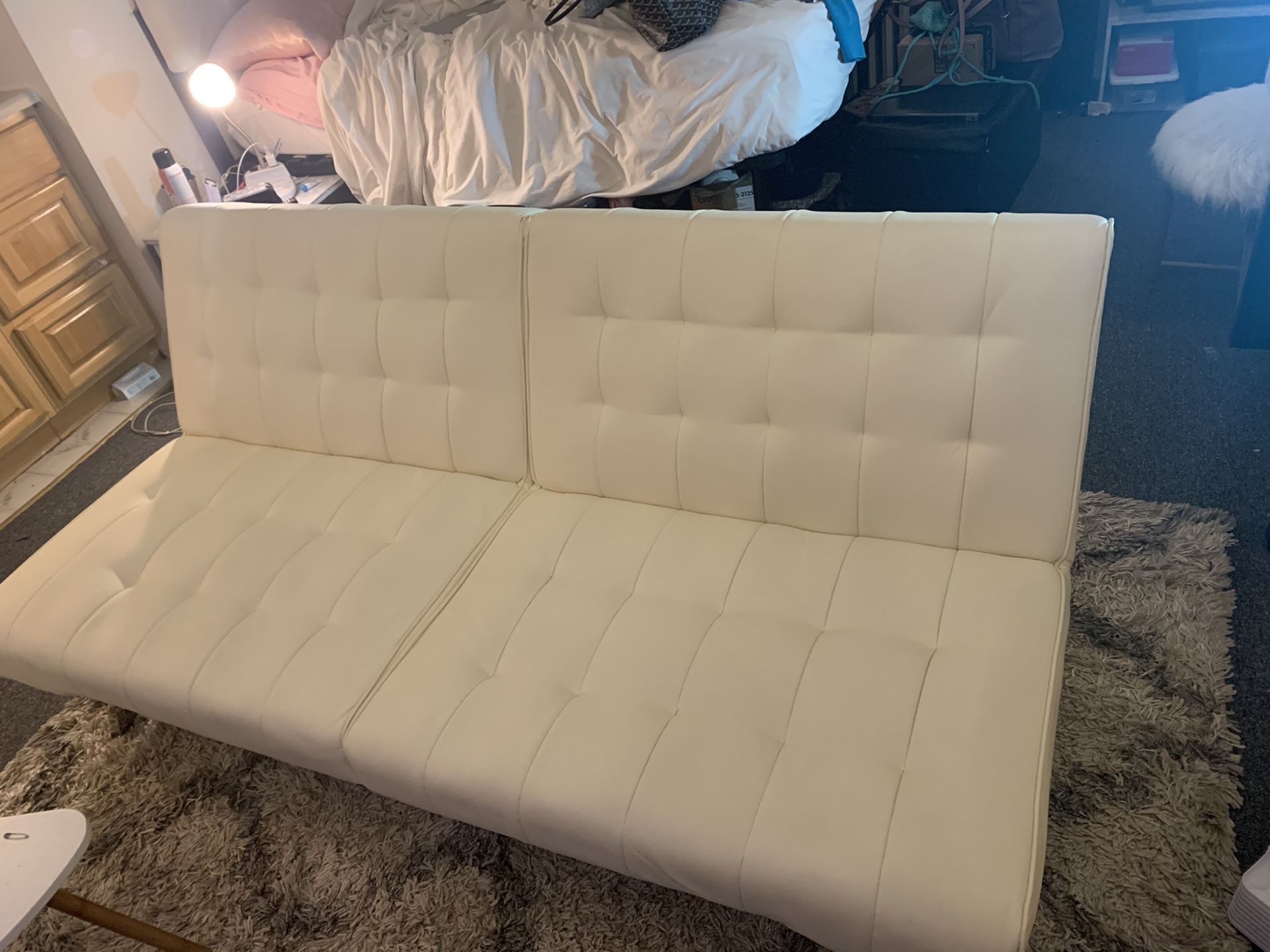 White futon