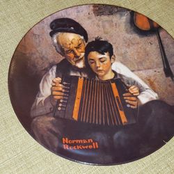 Vintage Knowles Norman Rockwell Plate "The Music Maker" 1981 Limited Edition Authentic