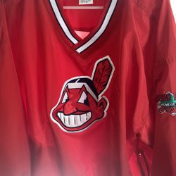 Vintage Cleveland Indians Pullover Jacket XXL – Jacobs Field Patch – Puma – MLB Windbreaker