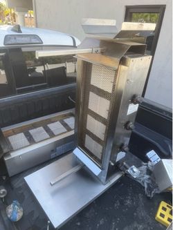 2 vertical kebab broilers with motors