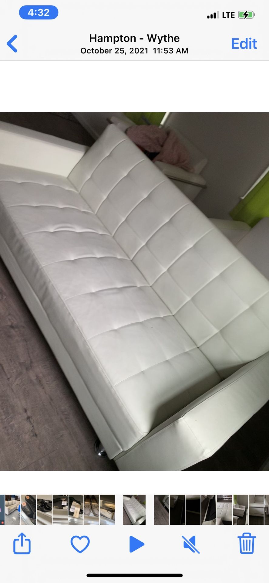 White Leather Couch