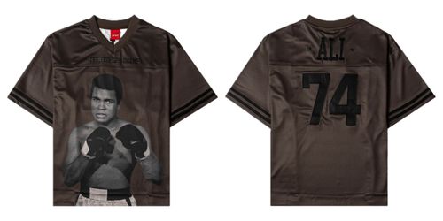 Muhammad Ali Brown Football Jersey Mens Medium & Large $49.99 Sewn Logo