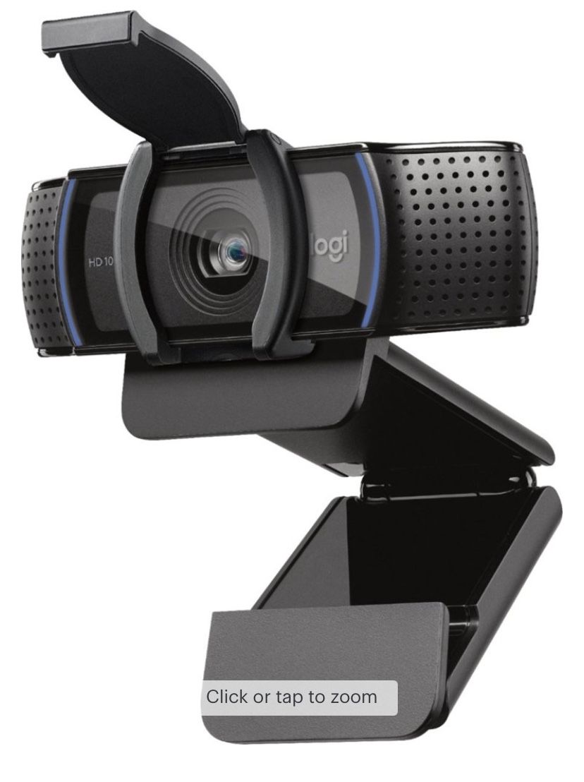 Logitech - C920S HD Webcam with shutter