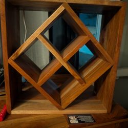 Small Wooden Wine Rack 