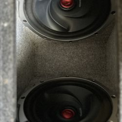 12 Inch Kenwood Subwoofers And Box 
