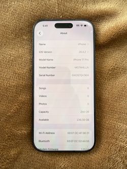 iphone 17 pro 256 gb
