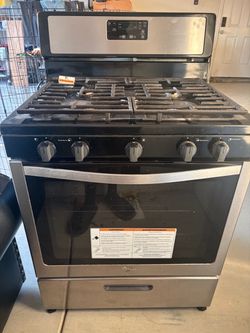 Whirlpool 30-inch 5-burner Freestanding Gas Range in Stainless Steel Stove