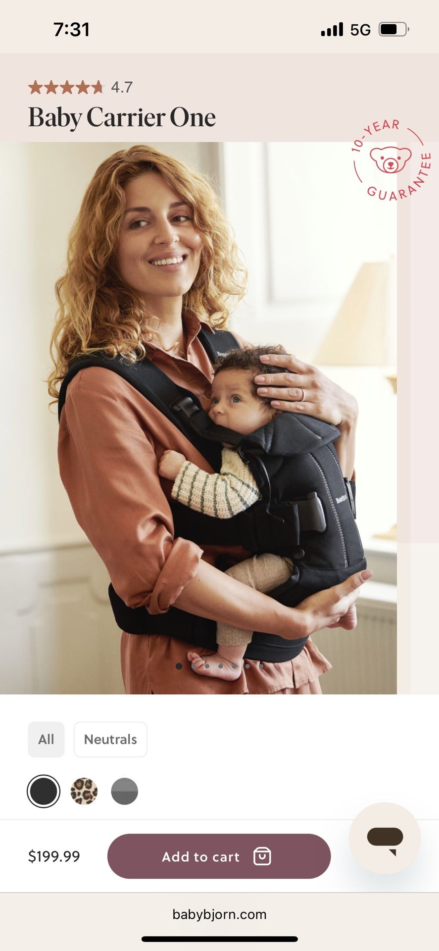 Babybjorn Baby Carrier One