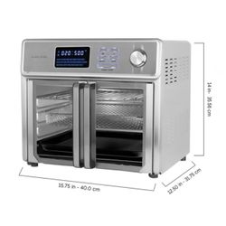 Kalorik Maxx Air Fryer Oven, 26 Quart | 10-In-1 Countertop Toaster Oven & Air Fryer Combo