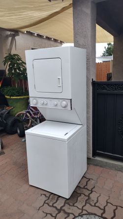 24 inch wede stackable washer gas dryer