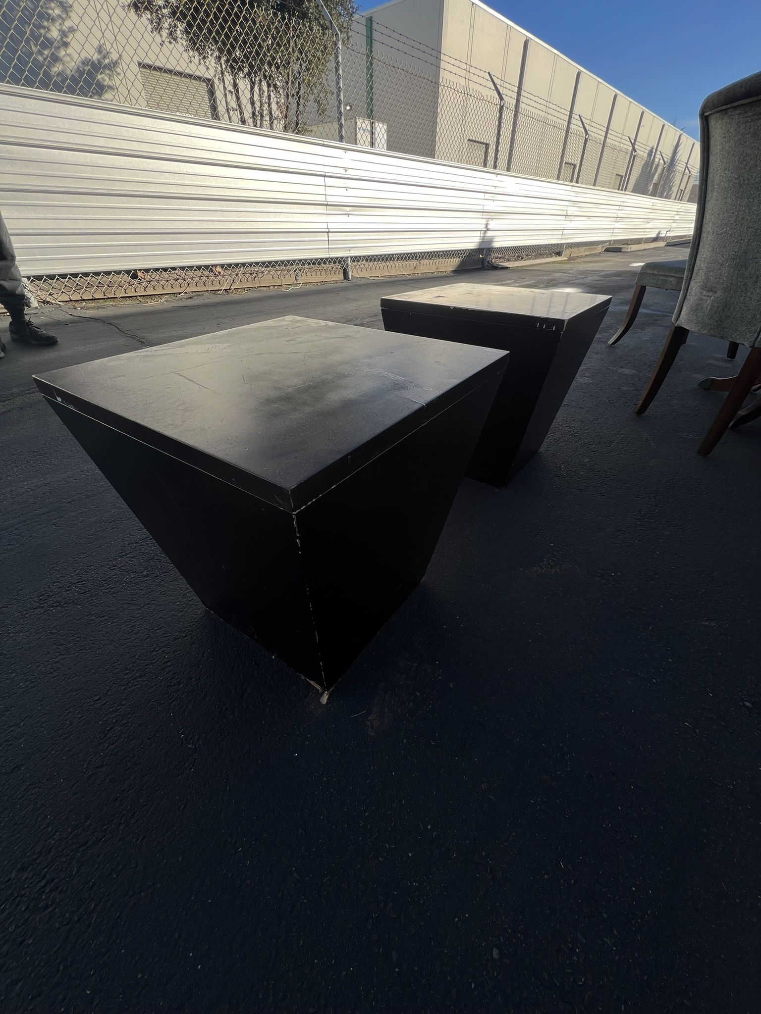 End Table Set Storage x 2