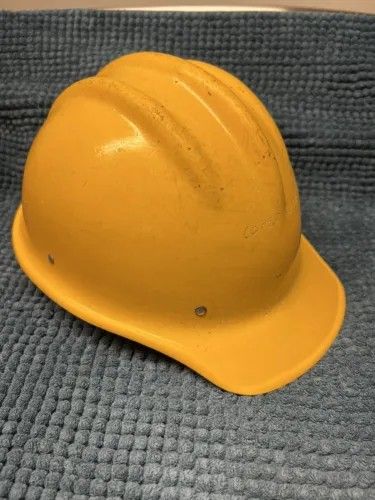 Vintage BULLARD 502 Fiberglass Hard Boiled Hard Hat With suspension