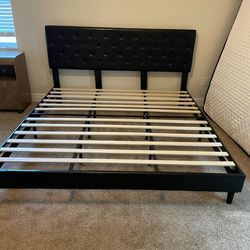 New King Size Bed Frame With Headboard
