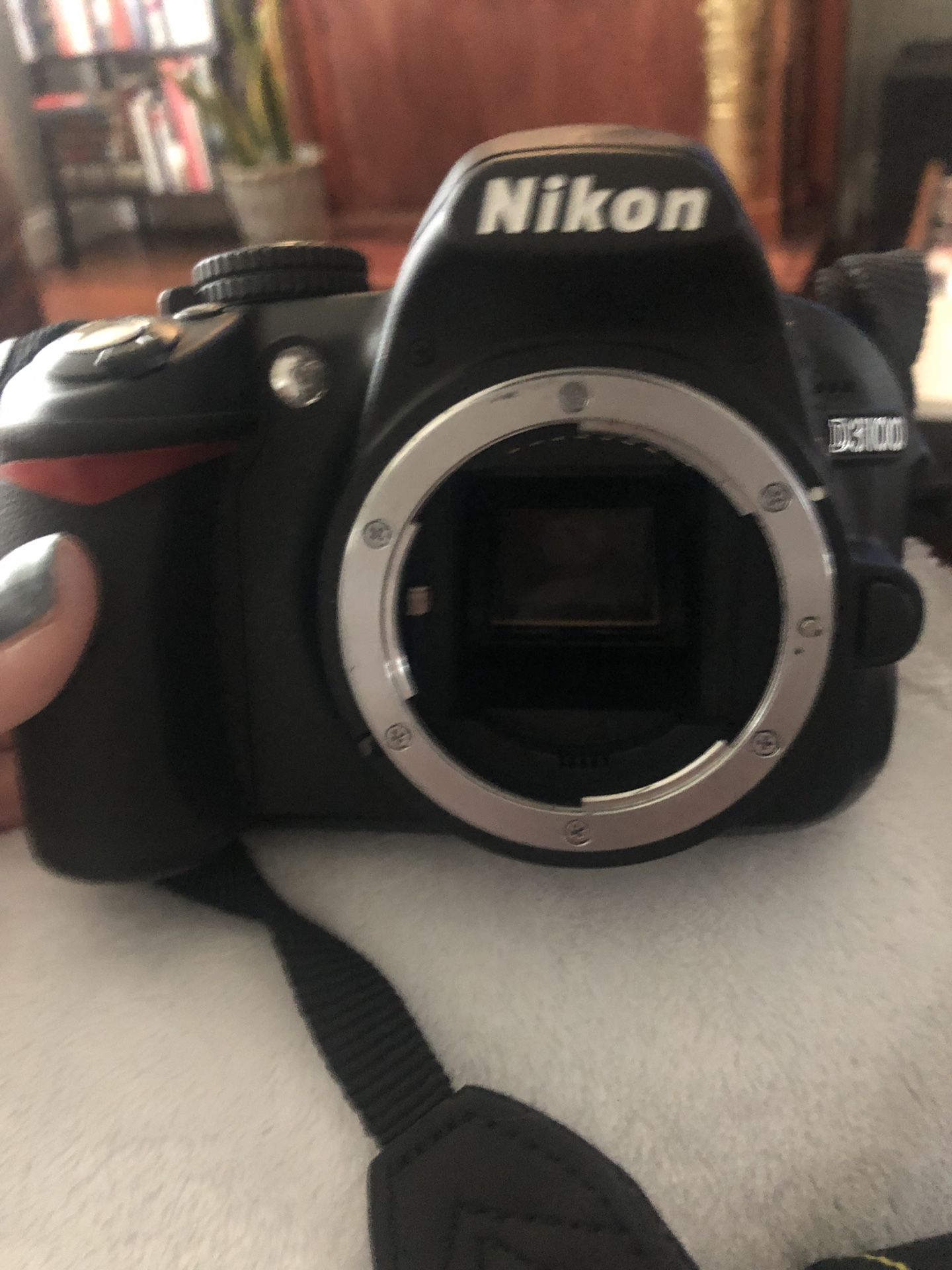Nikon D3100, lens, case and charger