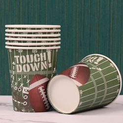 120 Football Party touch down cups NEW
