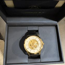 Porsamo Bleu Cassius luxury automatic men's, Gold  , black,