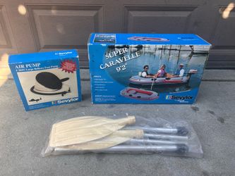 Sevylor Inflatable 9’-2”Boat. 4 Person