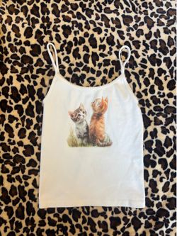 Brandy Melville kitten tank top🤍