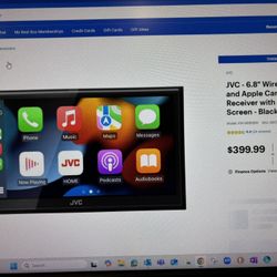 JVC 6.8 wireless Apple Android Bluetooth Receiver 