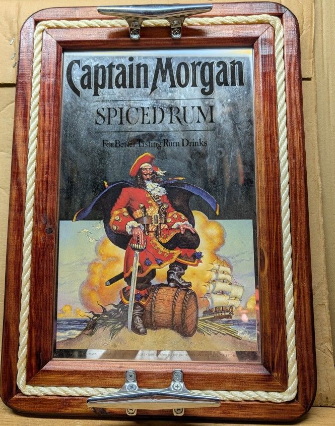 Captain Morgan Mirrored Serving Tray 