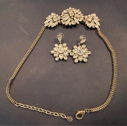 Bella Jack Rhinestone Statement Necklace & Earring Set