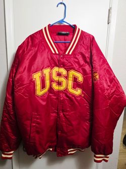 Vintage USC Trojans Creation of Demand Baseball Football Satin Jacket XXL