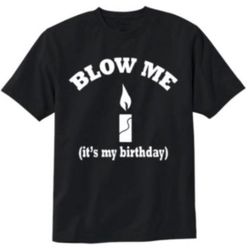 BLOW ME ITS MY BIRTHDAY T-SHIRT