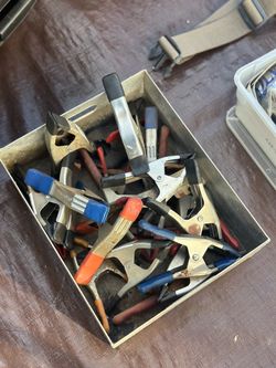 Lot of Spring Clamps Mixed Sizes
