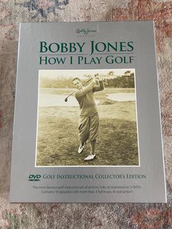 BOBBY JONES “how I play golf” SPECIAL EDITION 3 DVD BOX SET golf tutorial