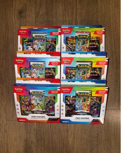 6x Pokemon First Partner Illustration Collection Series 2 & 3