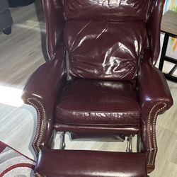Recliner chair, leather