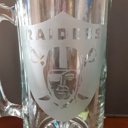 Beer Mug, Raiders Beer Mug, Personalized Beer Mug