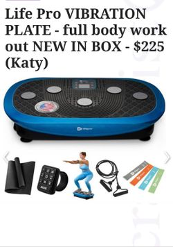 Life Pro VIBRATION PLATE - full body work out NEW IN BOX - $225 (Katy)