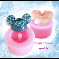 Mickey And Minnie Mouse Straw Topper Molds