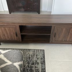 Walker Edison TV Console.  70” Wide. 15.75” Depth And 24” Tall. 