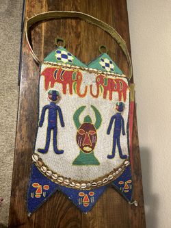 Yoruba Tribal Beaded Diviner Collectible Satchel Bag