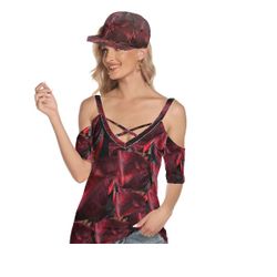 Woman's Off The Shoulder Top  Hat Sold Seperatly