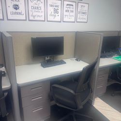 3 Office Desk Cubicle